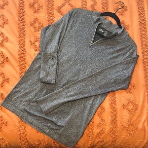 Gray Quarter-Zip Pullover